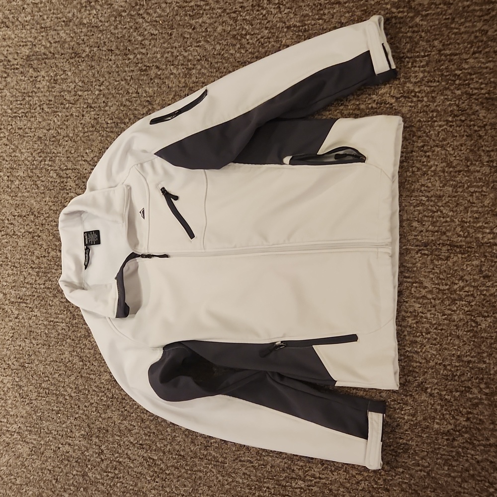 Minus Zero Men's Jacket Size L Color White/Dark Gray